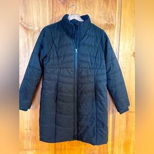 Motherhood Maternity Black Long Puffer Coat